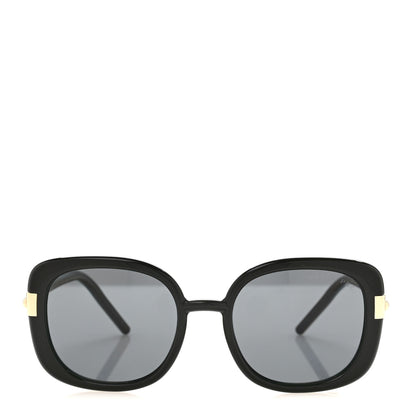 Prada Acetate Square Sunglasses SPR04W Black 2 of 8