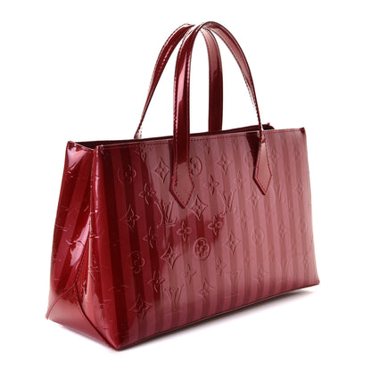 Louis Vuitton Vernis Rayures Wilshire PM Pomme D'Amour 2 of 7
