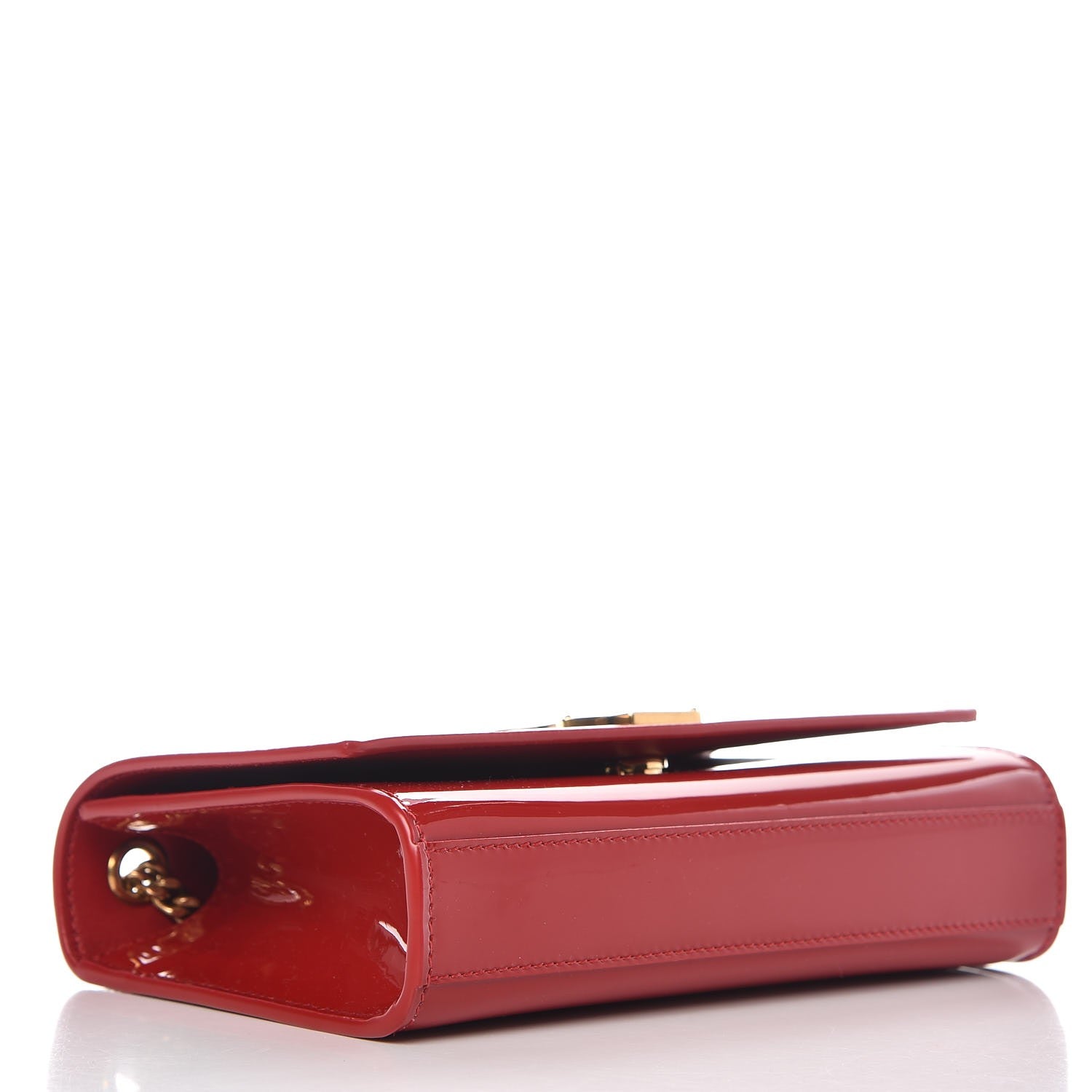 Saint Laurent Patent Small Monogram Kate Satchel Red 4 of 7