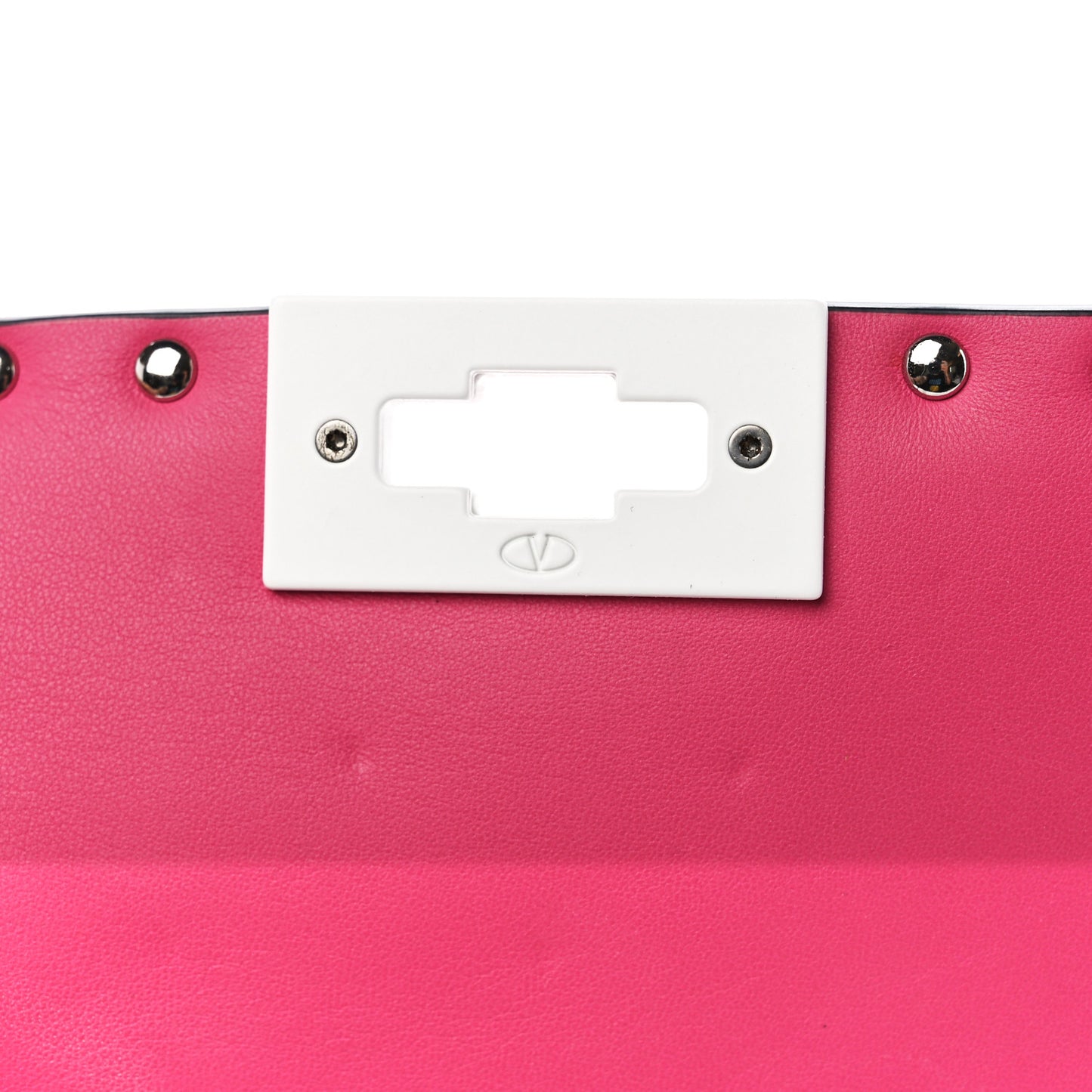 Lambskin Medium Free Rockstud Spike Shoulder Bag Shadow Pink