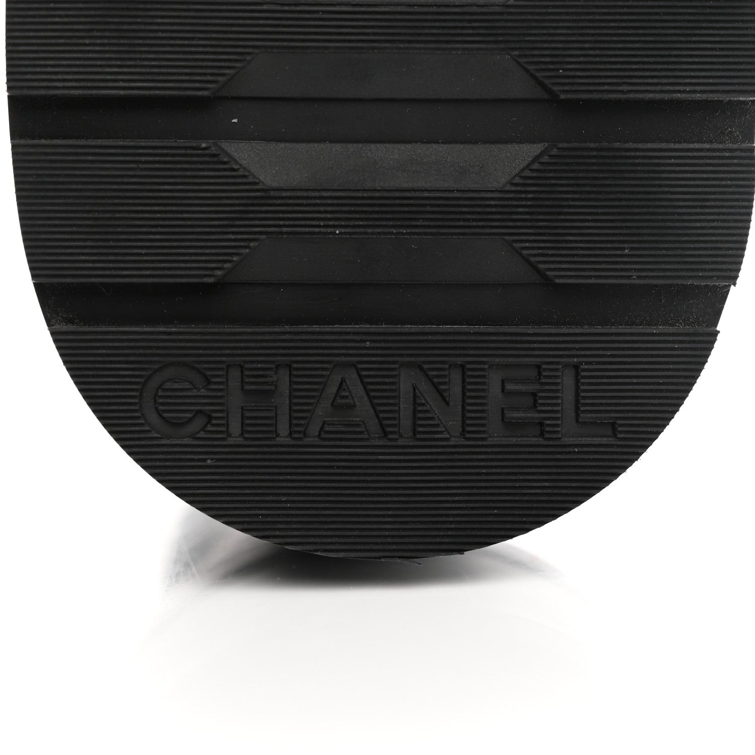 Chanel Shiny Goatskin Calfskin Quilted Lace Up Combat Boots 37.5 Black 6 of 13
