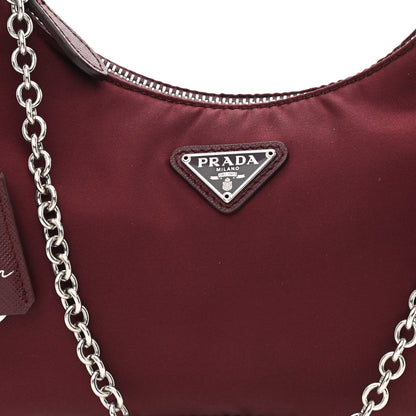 Prada Tessuto Nylon Re-Edition 2005 Shoulder Bag Granato 10 of 12