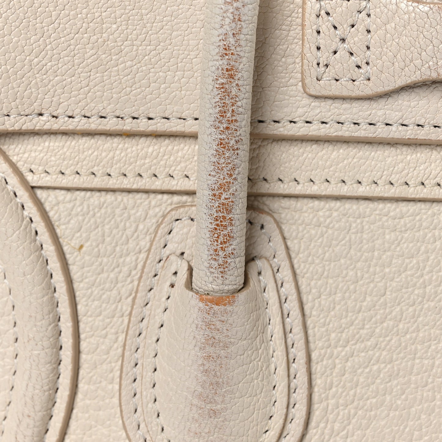 Goatskin Nano Luggage White