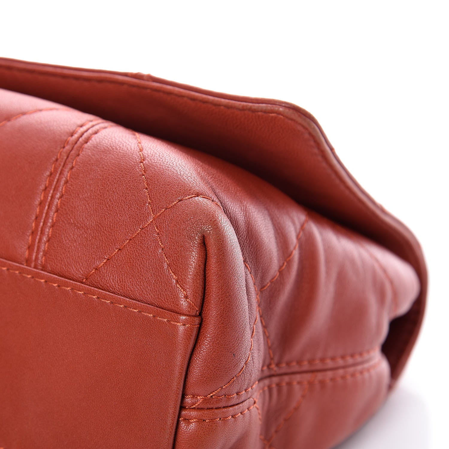 Chanel Lambskin Quilted Large Soft Touch Flap Dark Ochre 15 of 22
