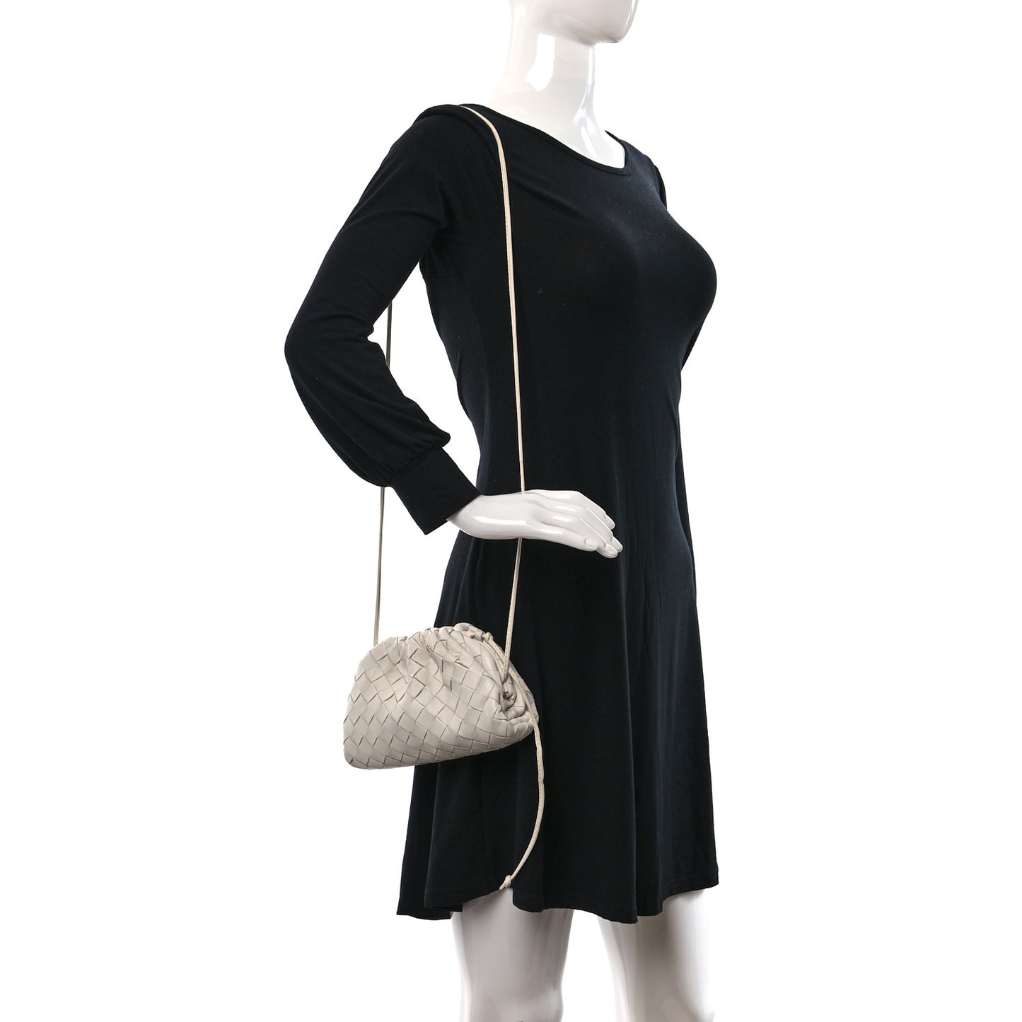 Nappa Intrecciato The Mini Pouch Chalk