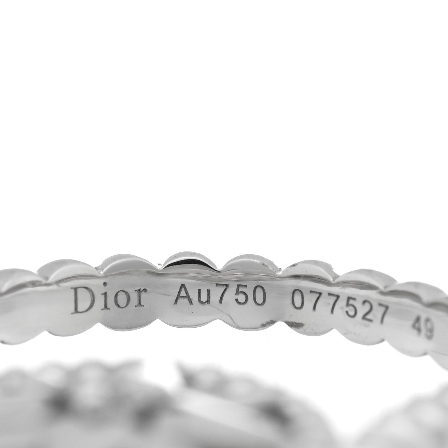 18K White Gold Diamond Rose Des Vents Pave Ring 49 5