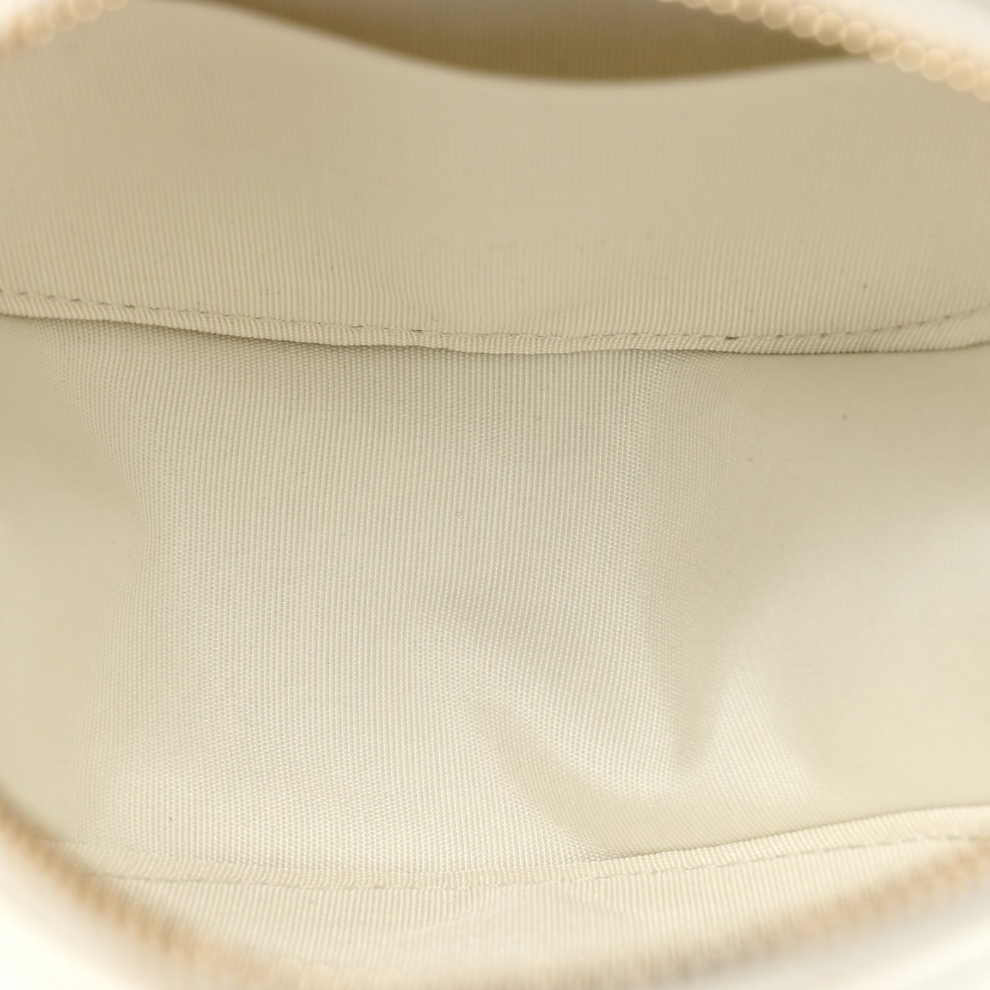 Goatskin Quilted Chanel 19 Round Clutch With Chain White