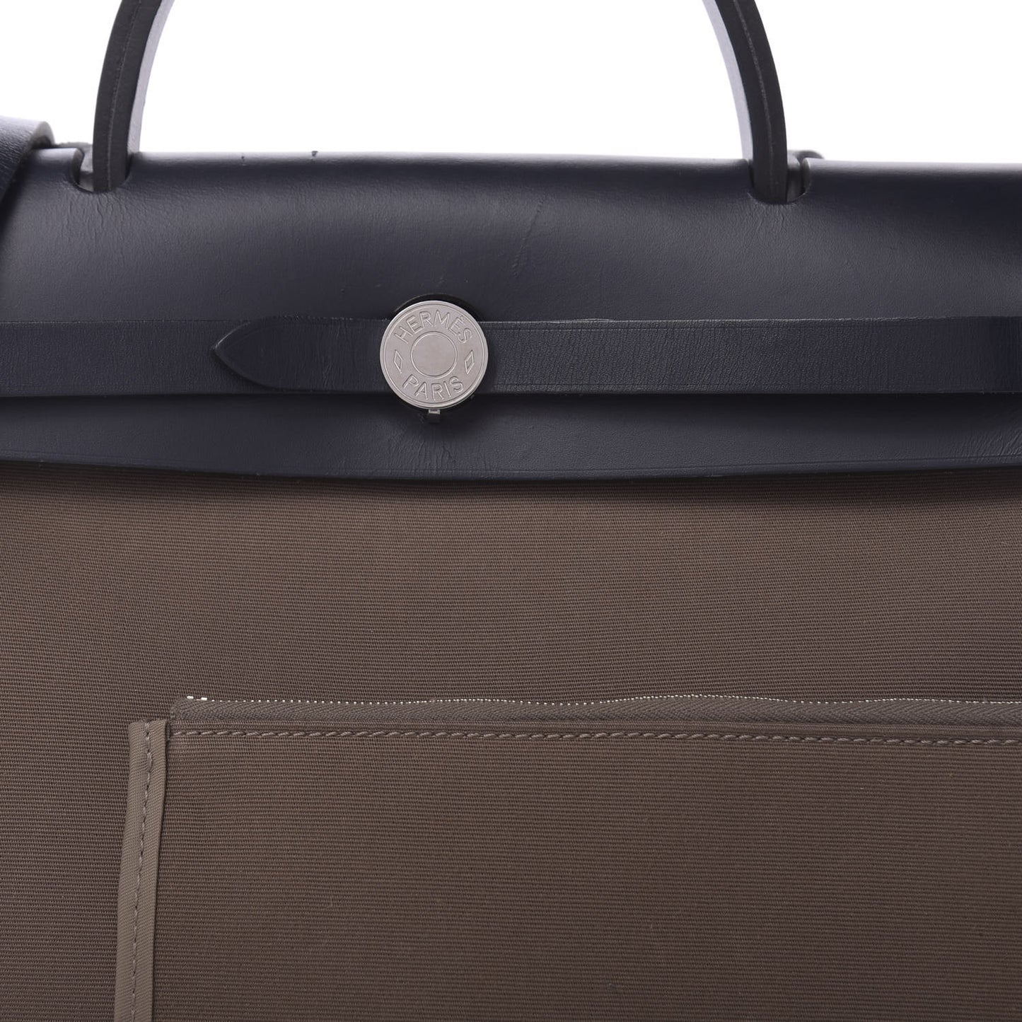 Vache Hunter Toile Herbag Zip 31 PM Etoupe Bleu Saphir
