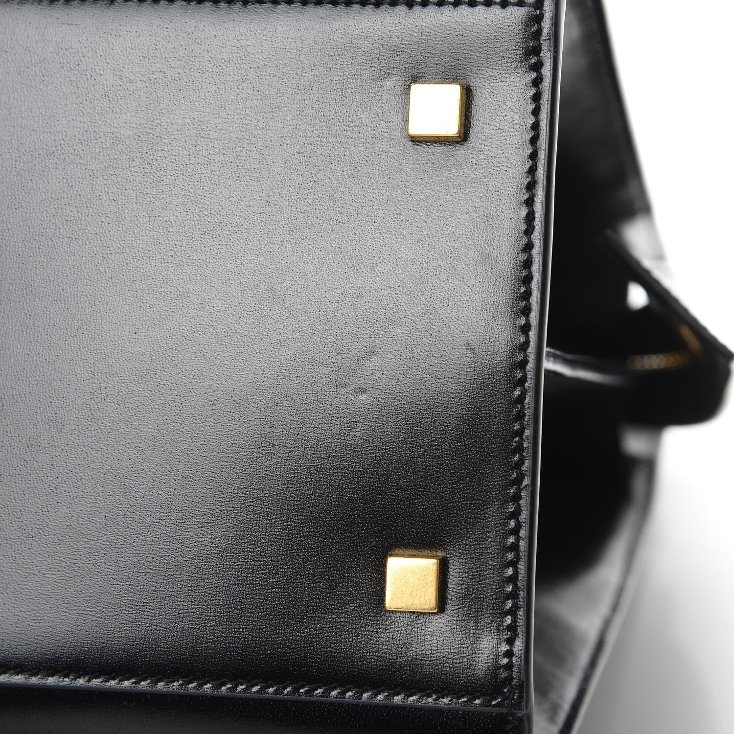 Saint Laurent Shiny Calfskin Large Uptown Tote Black 11 of 14