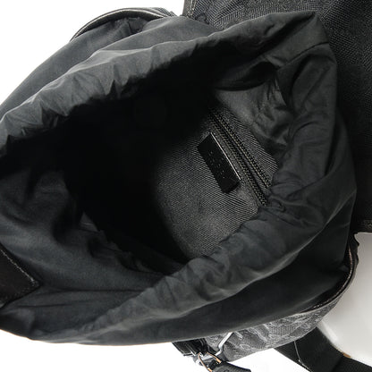 Gucci Monogram Flap Backpack Black 5 of 9