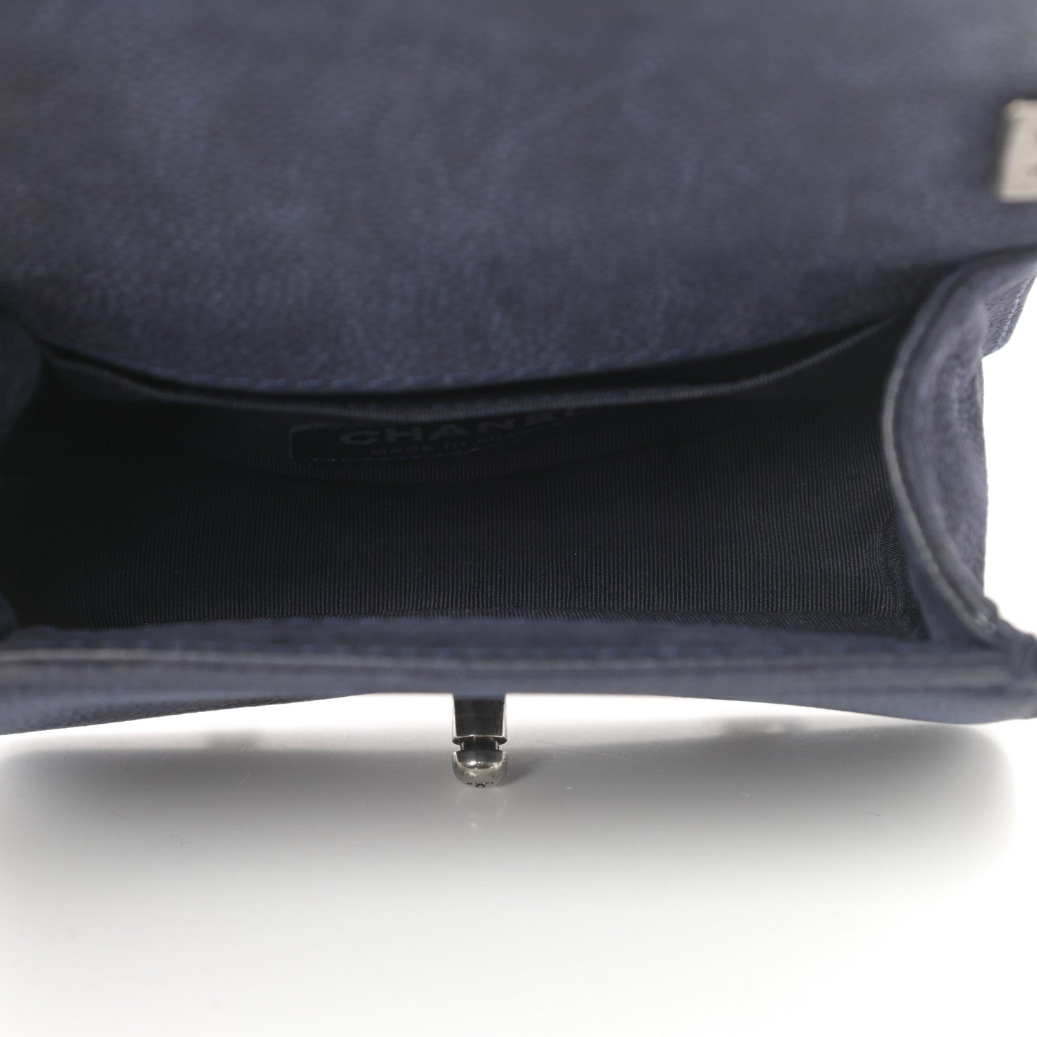 Chanel Iridescent Caviar Quilted Mini Boy Flap Navy 5 of 13