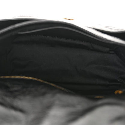 Saint Laurent Crinkled Calfskin Matelasse Monogram Medium Niki Chain Satchel Black 5 of 10