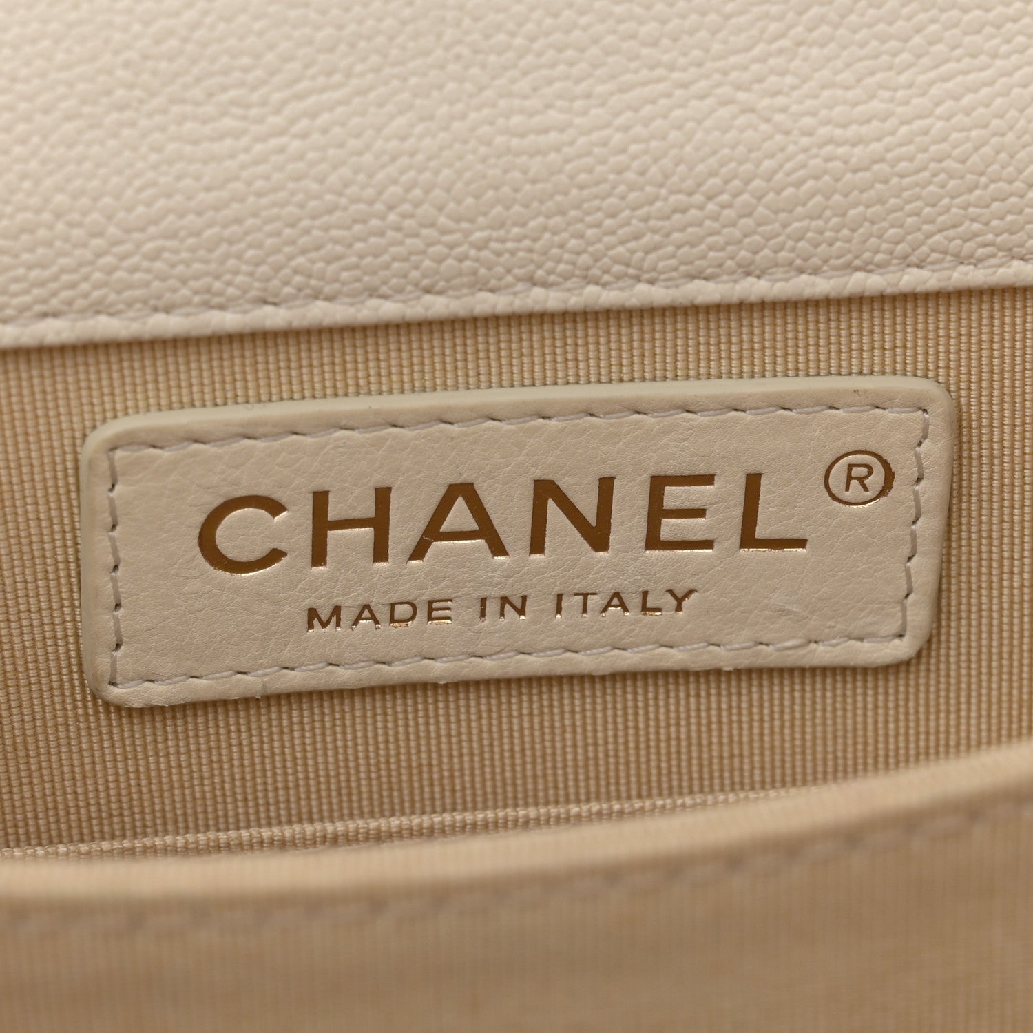 Chanel Caviar Quilted North South Boy Flap White 6 of 14