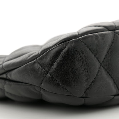 Chanel Lambskin Quilted CC Links Hobo Black 9 of 10