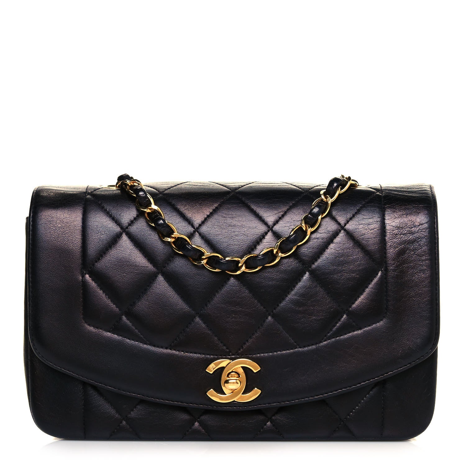 Chanel Lambskin Quilted Small Single Flap Black 1 of 11