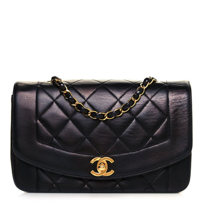 Chanel Lambskin Quilted Small Single Flap Black 1 of 11