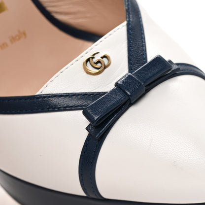 Gucci Malaga Kid Alison Platform 36 Navy White 11 of 13