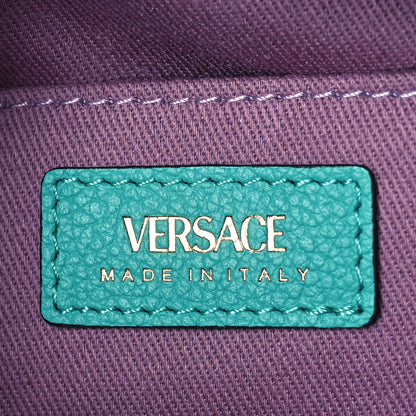 Versace Calfskin La Medusa Round Camera Bag Turquoise 6 of 8