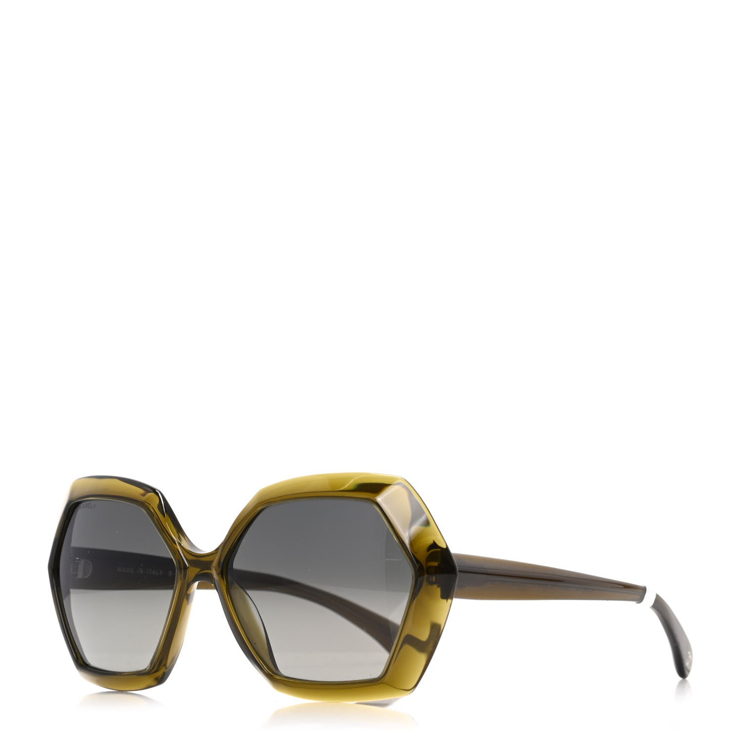 Chanel Acetate Round Sunglasses 5367 Olive 1 of 8