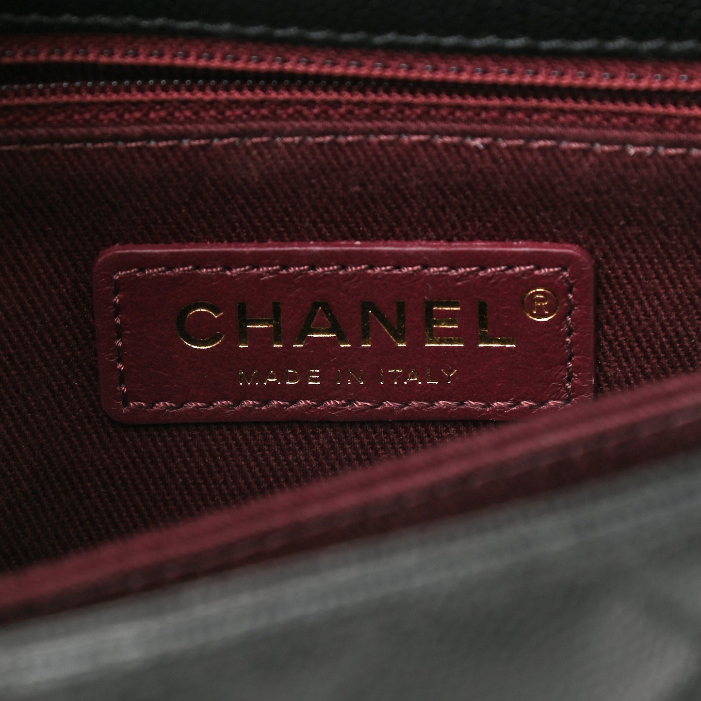 Caviar Quilted Mini Coco Handle Flap Black