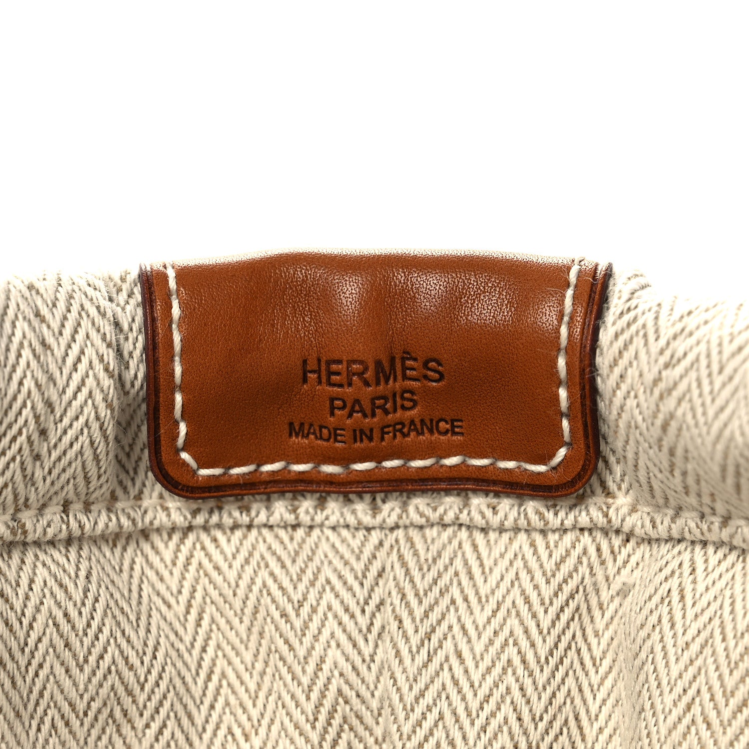 Hermes Canvas Barenia Fourbi 20 PM Pouch Naturel Fauve 6 of 10