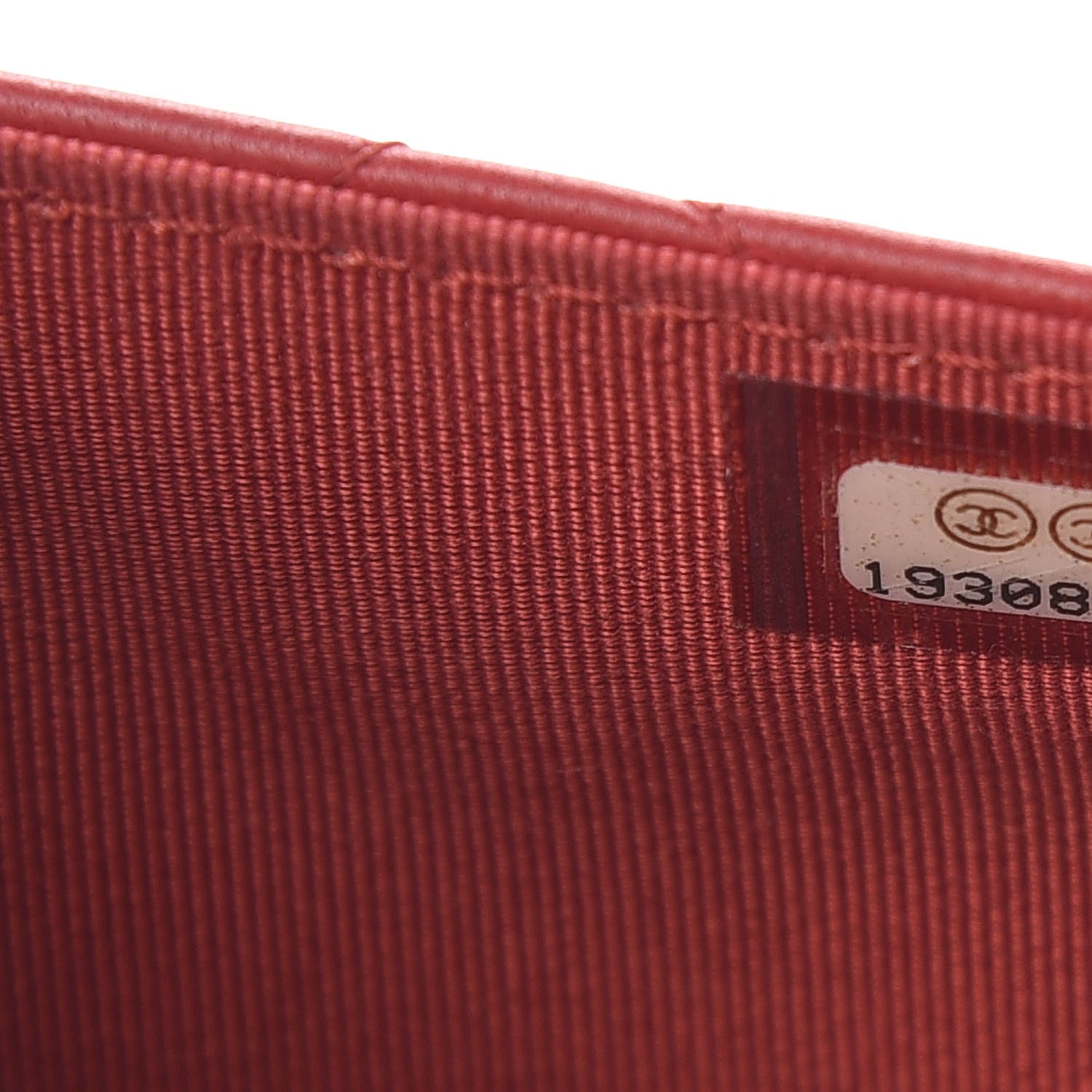 Chanel Lambskin Quilted Wallet On Chain WOC Red 8 of 12