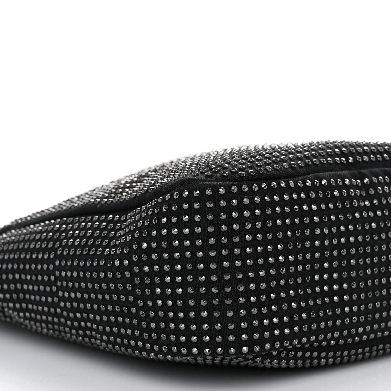 Saint Laurent Cotton Studded Le 5 A 7 Soft Hobo Black 9 of 9