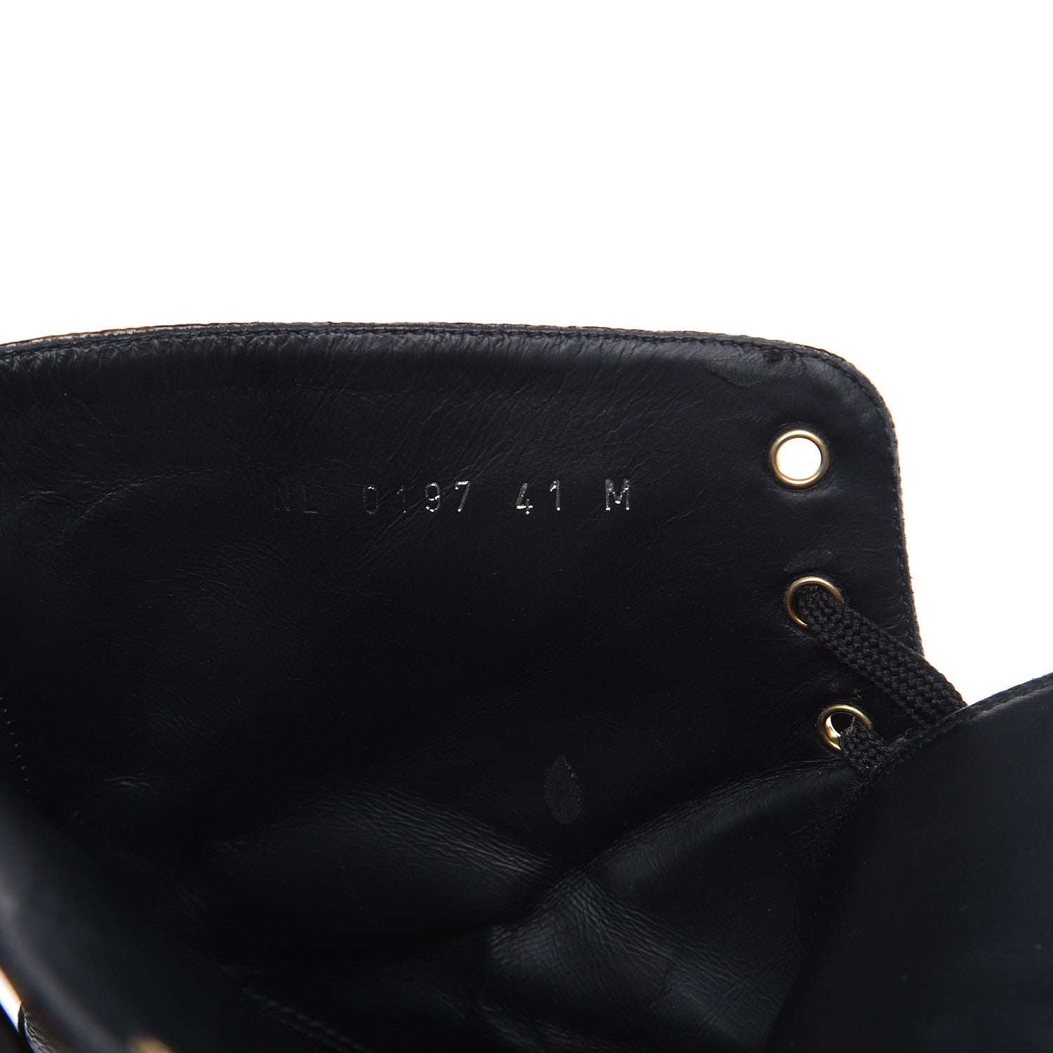 Louis Vuitton Calfskin Monogram Wonderland Flat Ranger Boots 41 Black 7 of 14