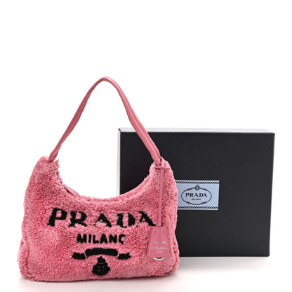 Prada Terry Cloth Mini Re-Edition 2000 Bag Petalo Black 12 of 12