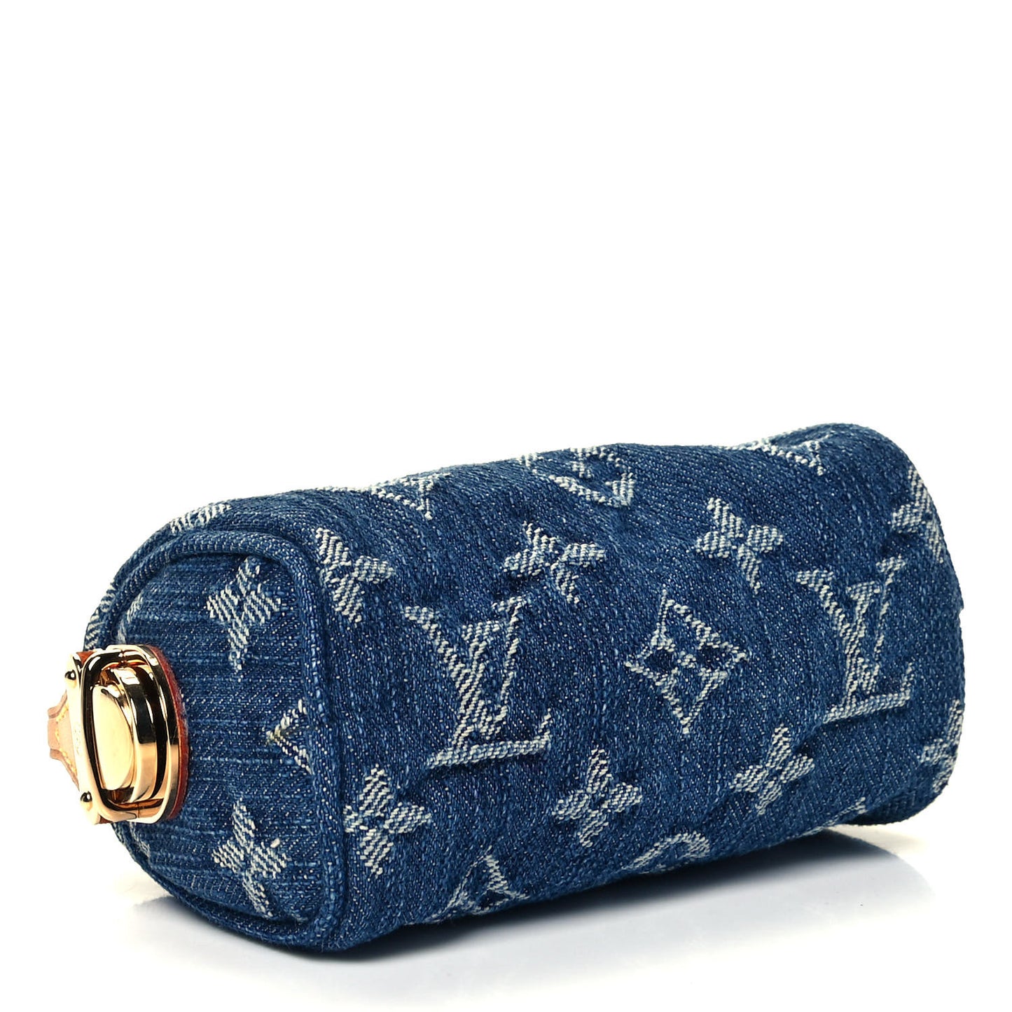 Monogram Denim Pochette Speedy PM Key Holder Blue