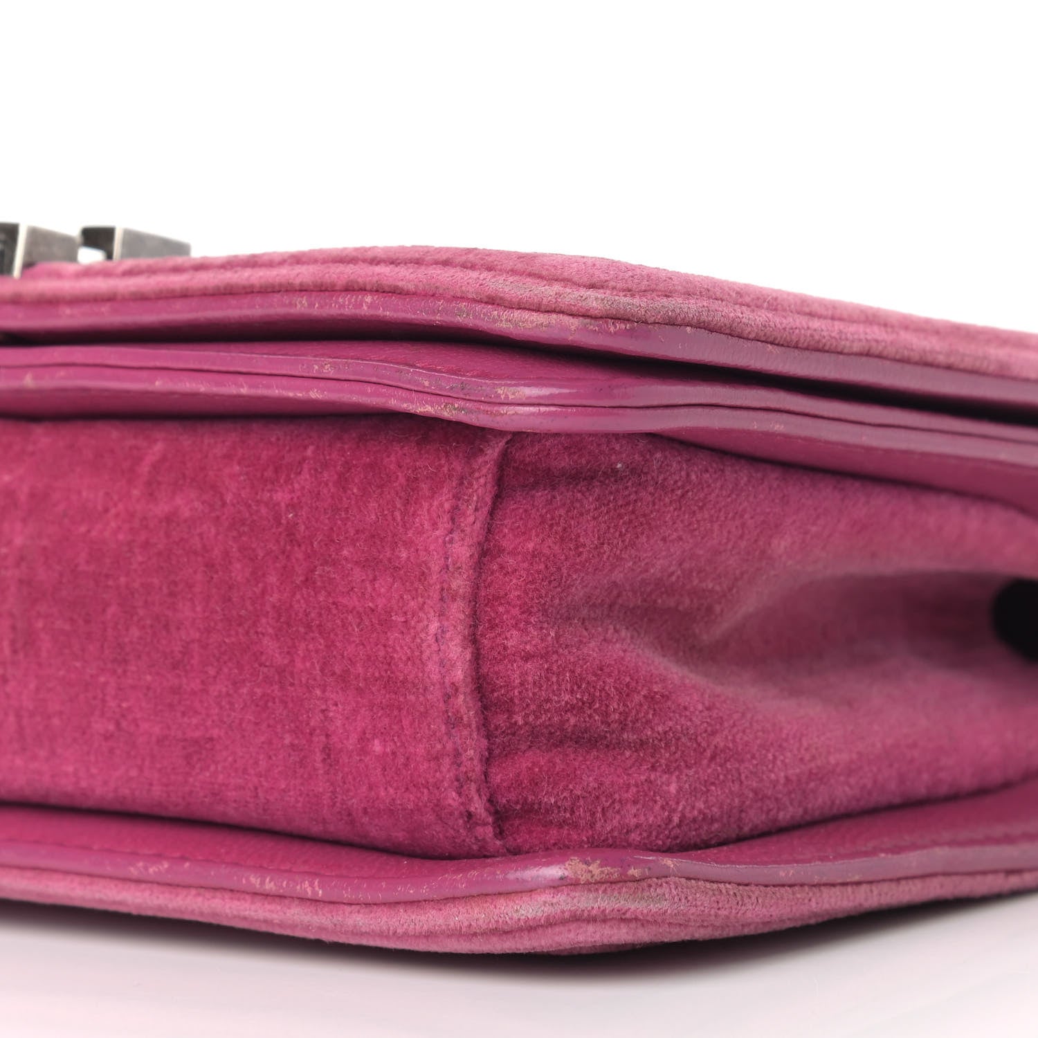 Chanel Velvet Quilted Small Boy Flap Pink 9 of 12