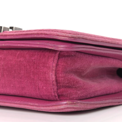 Chanel Velvet Quilted Small Boy Flap Pink 9 of 12