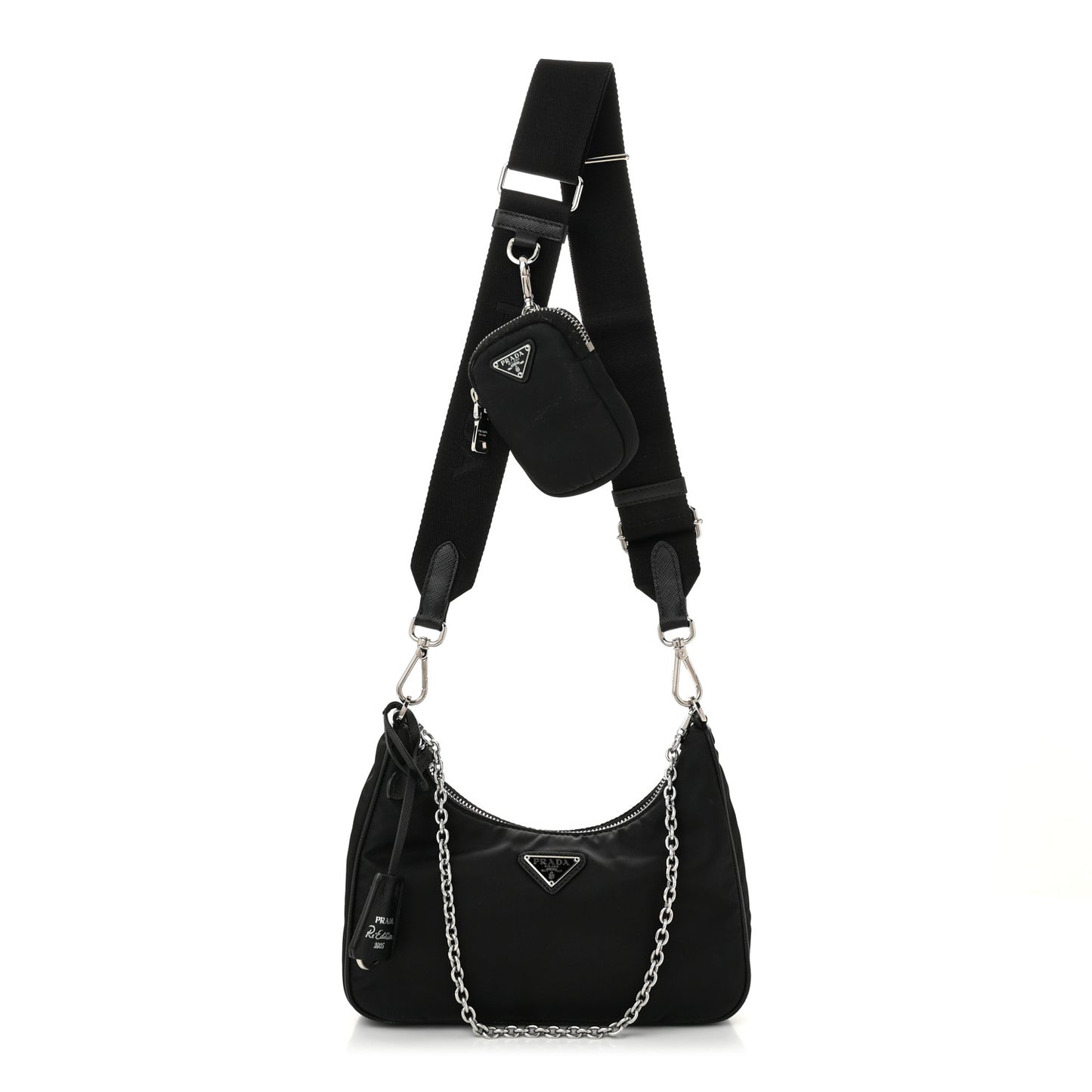 Nylon Re-Edition 2005 Shoulder Bag Black