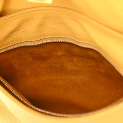 Prada Vitello Daino Cleo Shoulder Bag Yellow 8 of 23