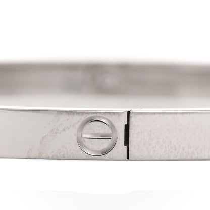 Cartier 18K White Gold Small LOVE Bracelet 18 4 of 8