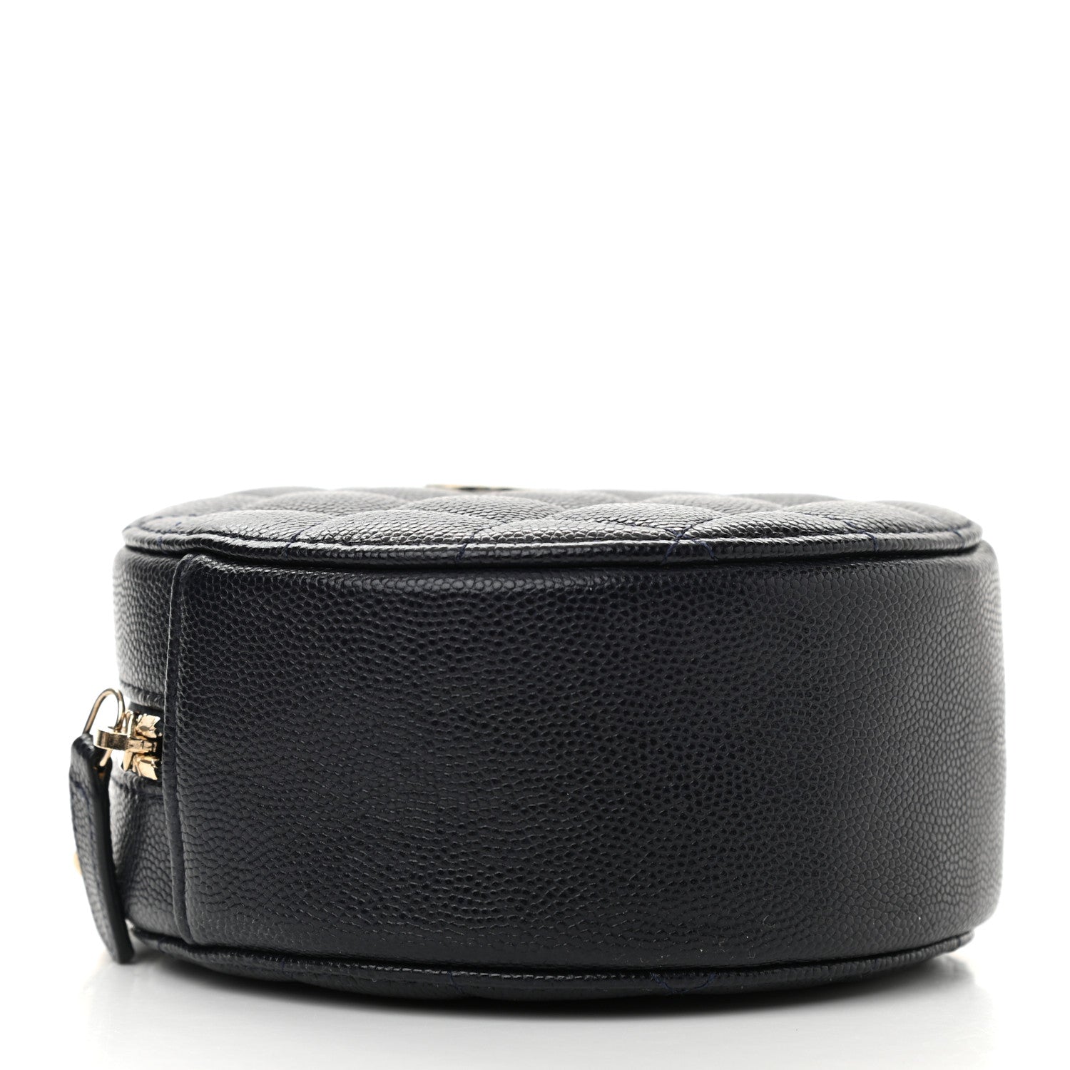 Chanel Caviar Quilted Round Clutch With Chain Navy 4 of 10