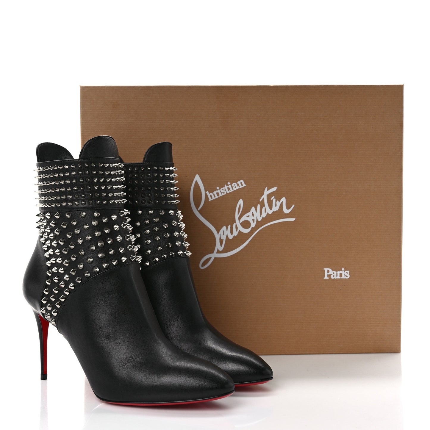 Calfskin Hongroise 85 Ankle Boots 40.5 Black
