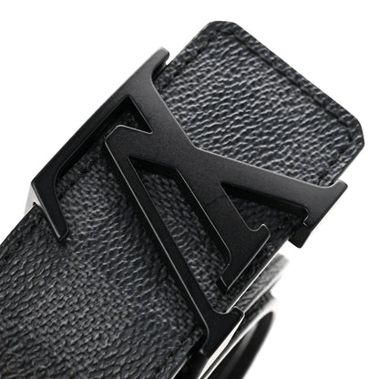 Louis Vuitton Damier Graphite LV Initiales 95 38 Belt 7 of 7
