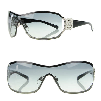 Chanel Camellia CC Sunglasses 4164 Black 1 of 6