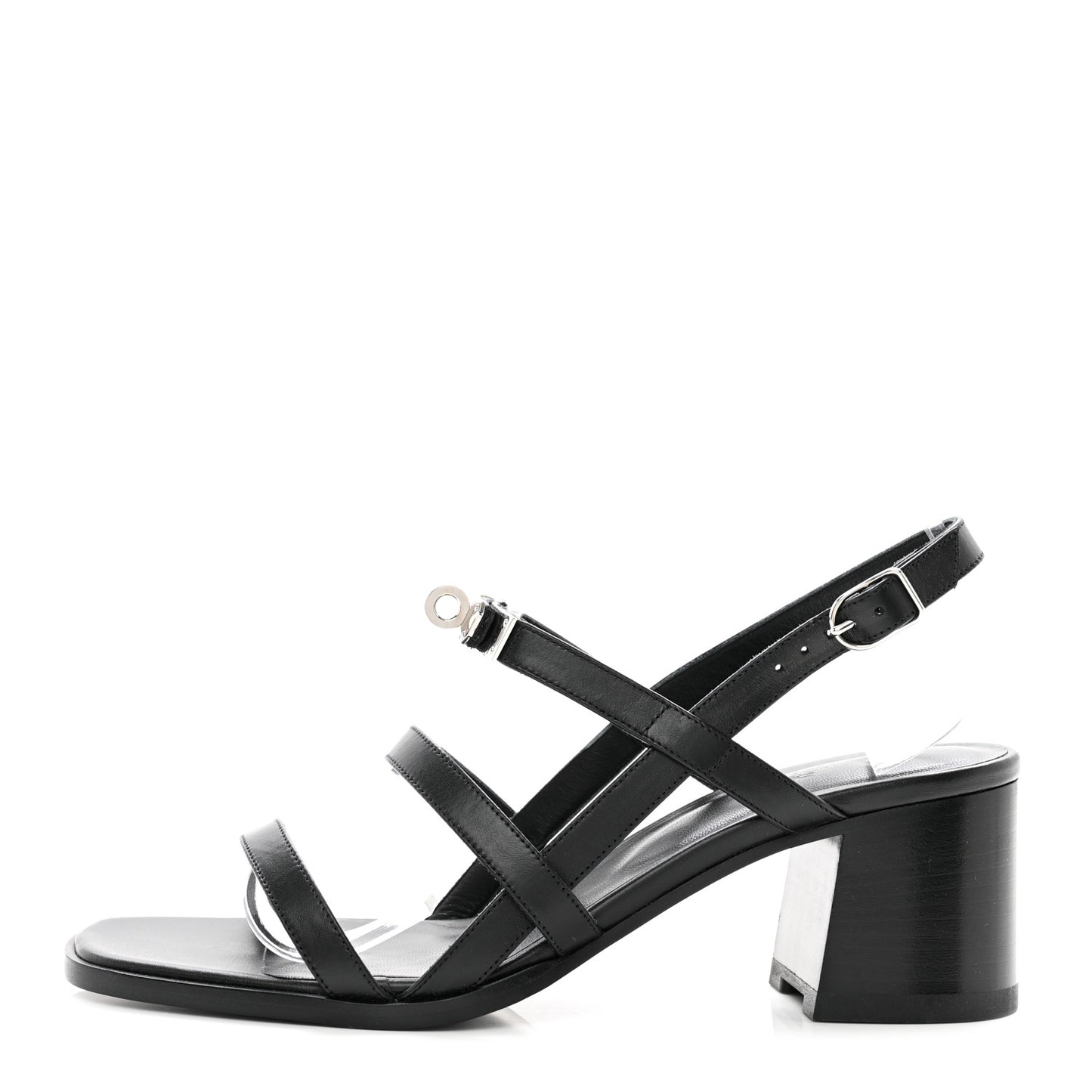Calfskin Eve 60 Sandals 40 Black