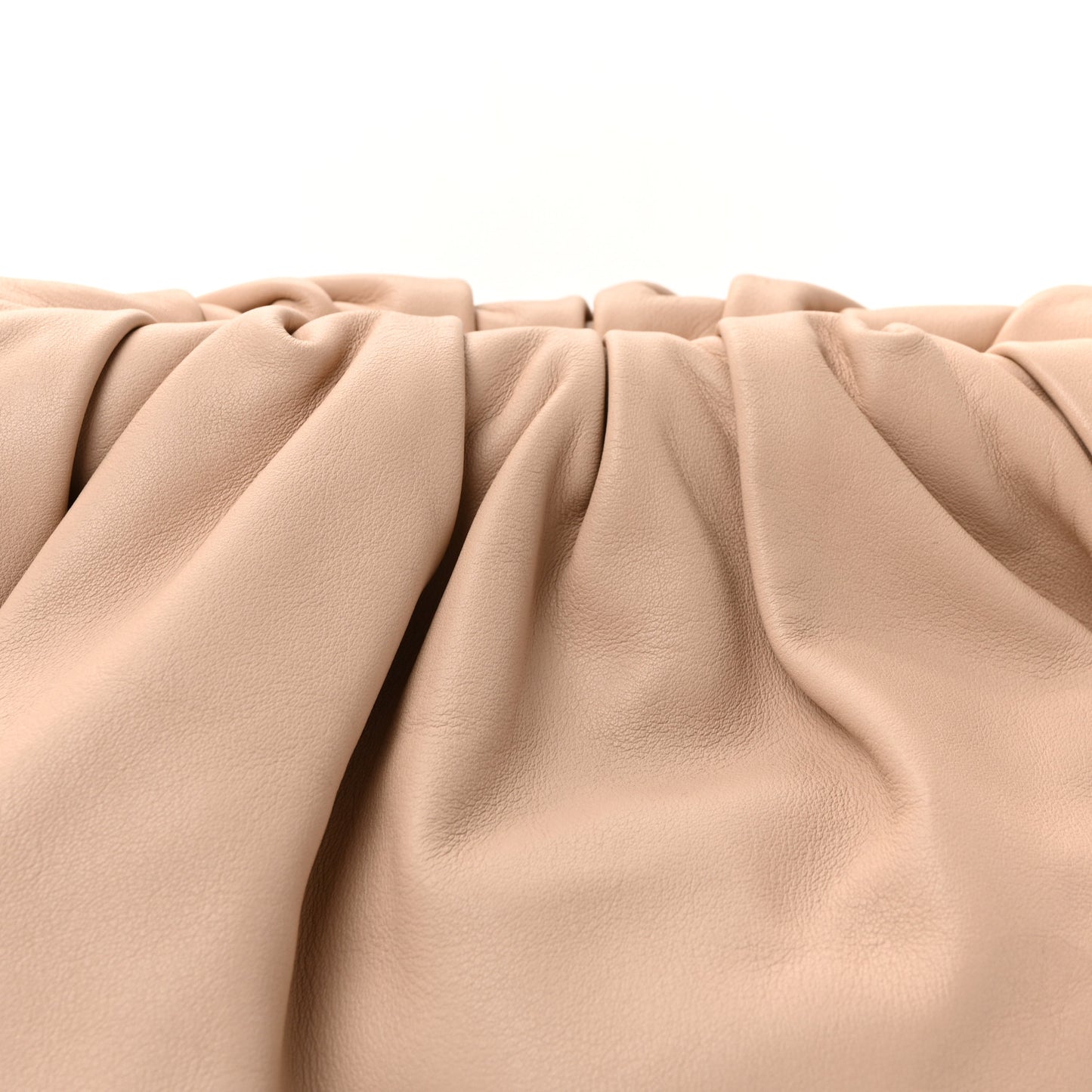 Smooth Butter Calf The Pouch Oversized Clutch Almond