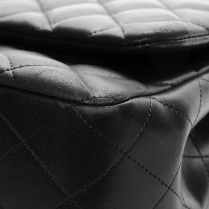 Chanel Lambskin Quilted Jumbo Single Flap Black 8 of 12