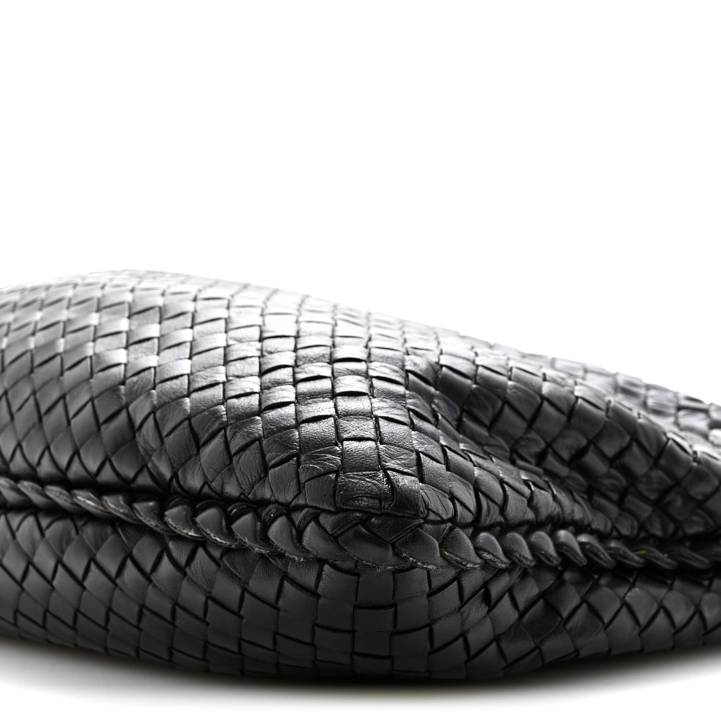 Nappa Intrecciato Large Veneta Hobo Black