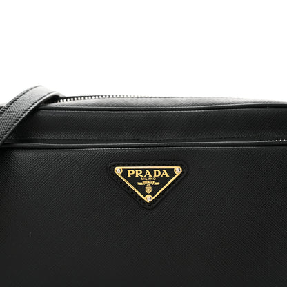 Prada Saffiano Lux Camera Case Crossbody Bag Black 8 of 12