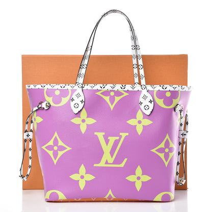 Louis Vuitton Monogram Giant Neverfull MM Pink Lilac 9 of 9