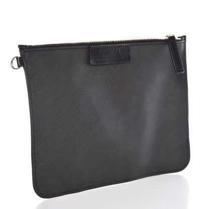 Givenchy Textured Coated Canvas Bambi Print Cosmetic Pouch Black 3 of 8