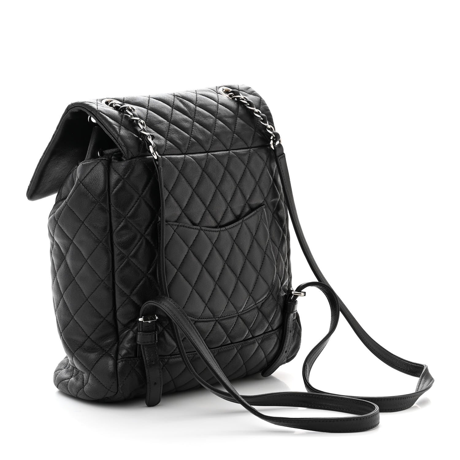 Chanel Calfskin Quilted Large Urban Spirit Backpack Black 3 of 11