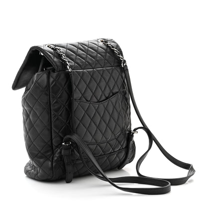 Chanel Calfskin Quilted Large Urban Spirit Backpack Black 3 of 11