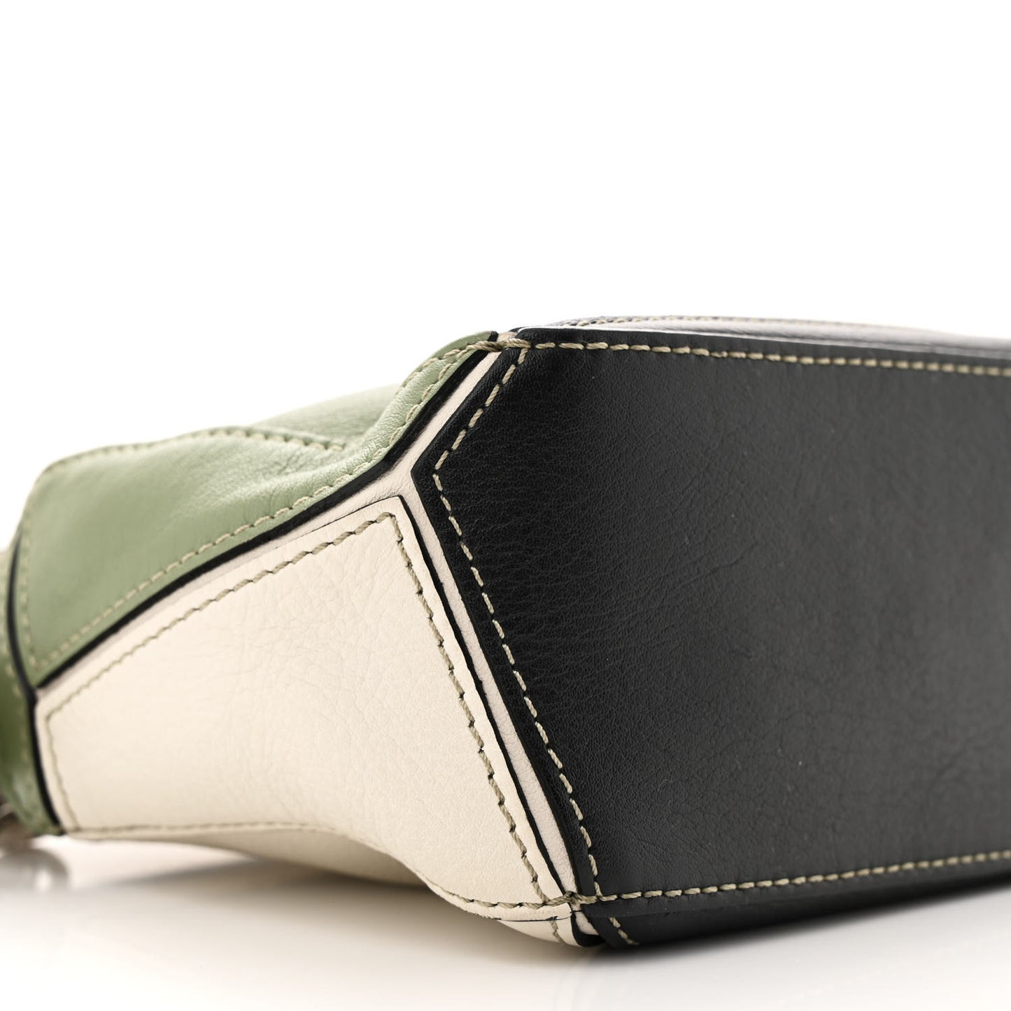 Calfskin Mini Puzzle Bag Soft White Rosemary