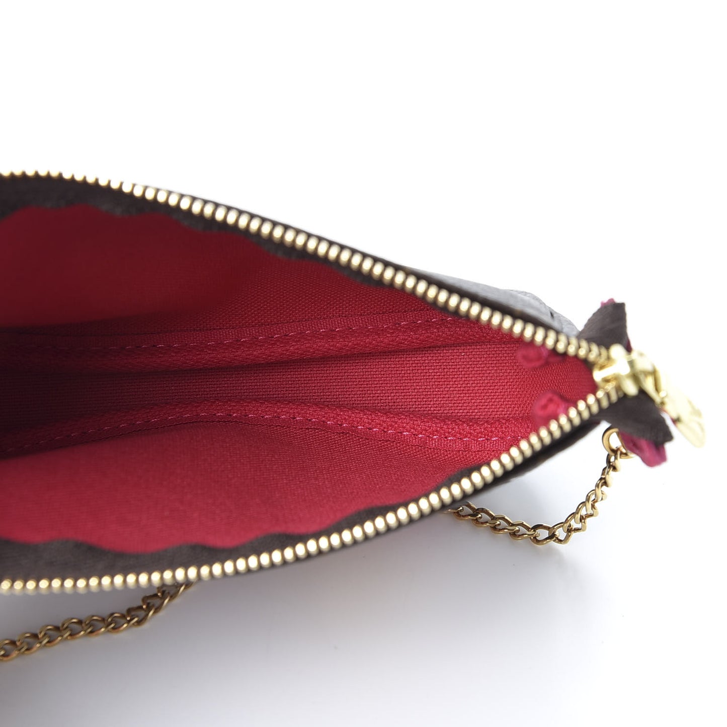 Monogram 2019 Christmas Animation Mini Courchevel Pochette Accessories Fuchsia